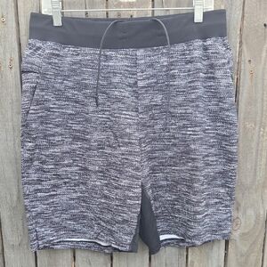 Lululemon Athletica Black and Gray Athletic Shorts